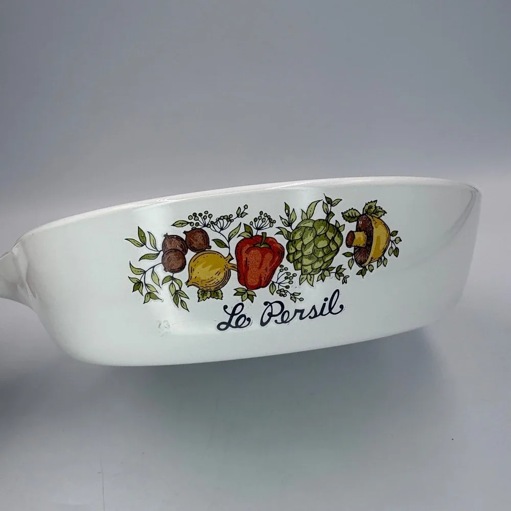Corning Ware Skillet 6.5 Inch White Le Persil Spice of Life P-83-B NO Lid